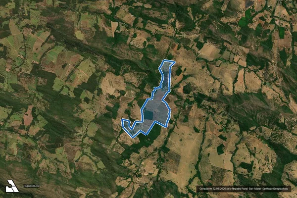 Imagem de satélite de Fazenda Engenho de Santa Rita Lugar Denominado Estância Leonhardt  - Parte 1 em Pirenópolis - GO