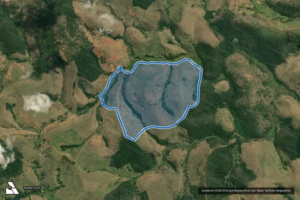 Imagem de satélite de Fazenda São Pedro - Parcela 2 B em Volta Grande - MG
