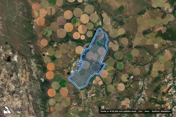 Imagem de satélite de Fazenda Novo Mundo I em Barra da Estiva - BA