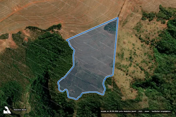 Imagem de satélite de FAZENDA BOA FÉ DA MANGABEIRA - GLEBA 01 em Guiratinga - MT