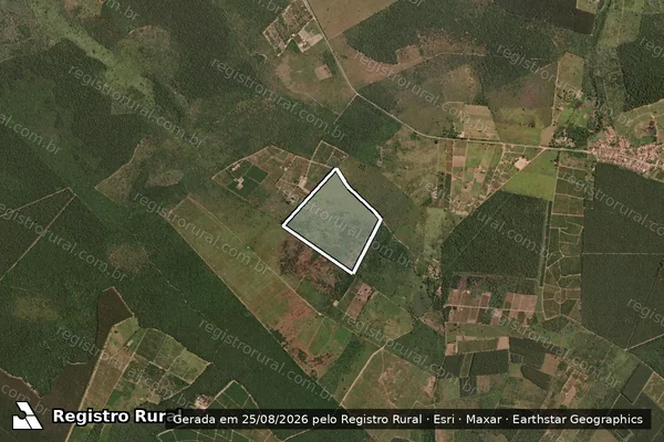 Imagem de satélite de Fazenda Oriente - Parte 1 em Vitória da Conquista - BA