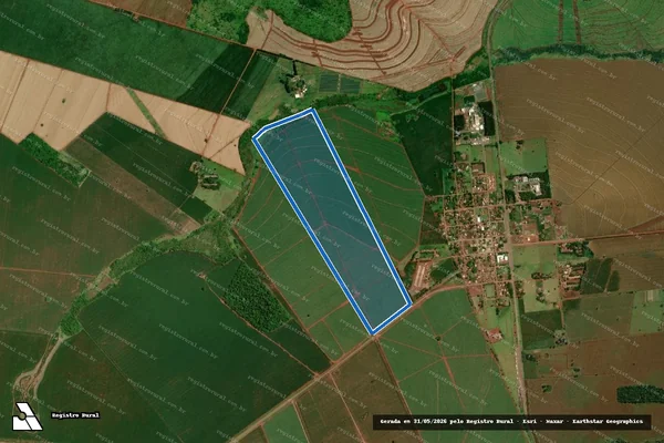 Imagem de satélite de Fazenda Estrela da Manha - Parte 1 em Caarapó - MS