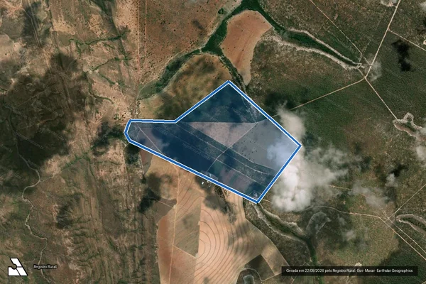 Imagem de satélite de FAZENDA SANTA CRUZ - Parte 1 em Santa Fé de Minas - MG