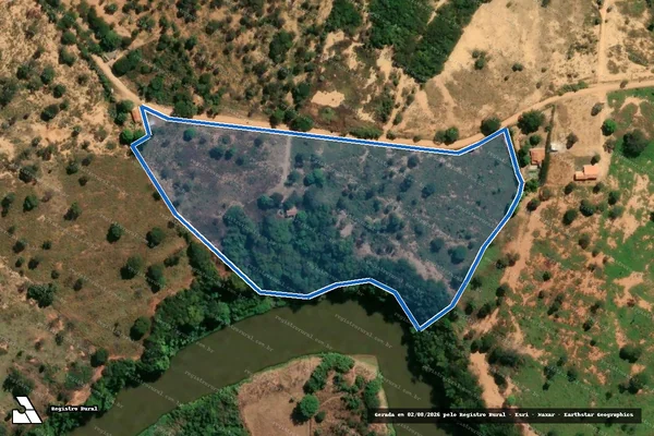 Imagem de satélite de Fazenda Araçás - Parte 1 em Inimutaba - MG