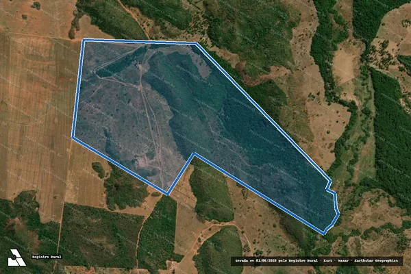 Imagem de satélite de FAZENDA CATINGUEIRO, DATA SANTO ANTÔNIO / 001 em Fortaleza dos Nogueiras - MA