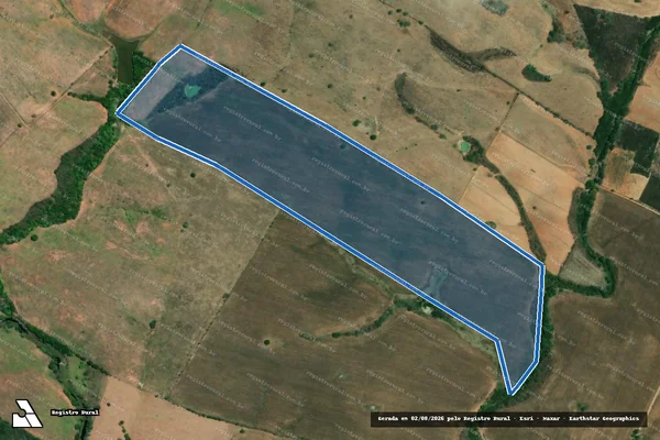 Imagem de satélite de FAZENDA MUNDO NOVO III - Parte 1 em Monte Alegre de Sergipe - SE