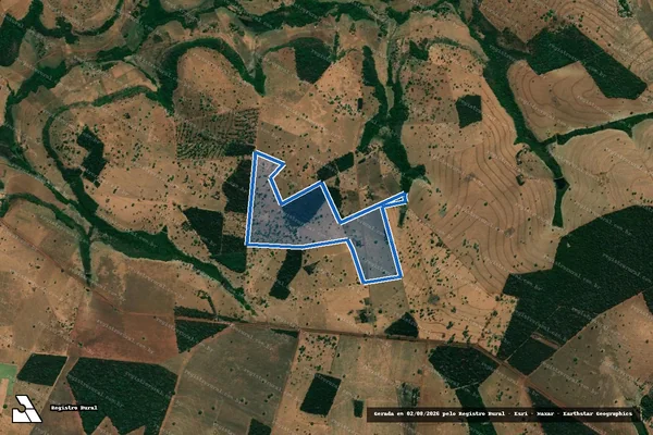 Imagem de satélite de FAZENDA CERVO LUGAR SAPÉ - Parte 1 em Caçu - GO