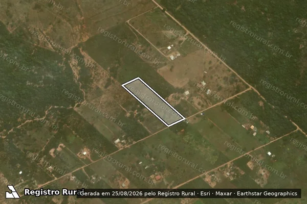Imagem de satélite de FAZENDA RIO VERDE E MONTE ALTO - Lote 35 em Mineiros - GO