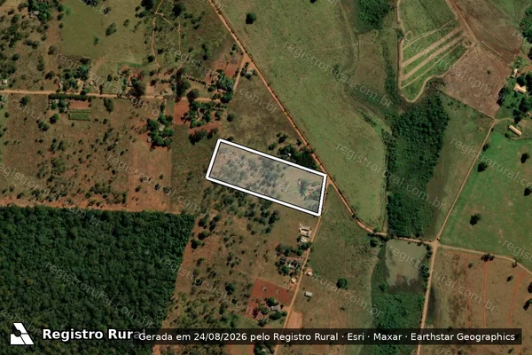 Imagem de satélite de FAZENDA SERTANEJA ? ÁREA DESMEMBRADA ? GLEBA B - LOTE 22A em Terenos - MS