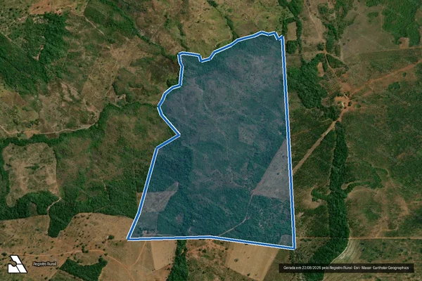 Imagem de satélite de Fazenda São Romão I em Santa Terezinha do Tocantins - TO