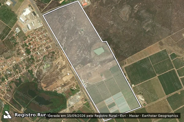 Imagem de satélite de LOTE AGRICOLA 631 e 633 ? N02 PISNC - Parte 1 em Petrolina - PE