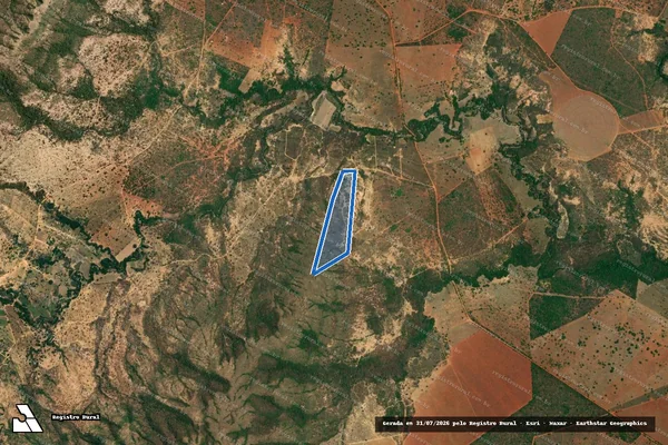 Imagem de satélite de FAZENDA SACADA GLEBA 01 - Parcela 14 em Buritis - MG