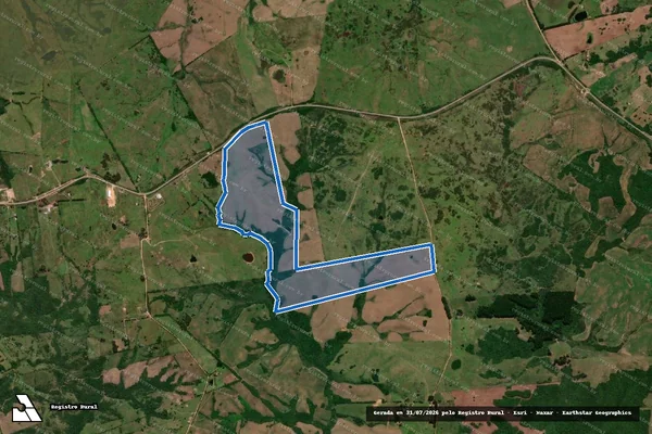 Imagem de satélite de FAZENDA DO CHALET - 001 em Herval - RS