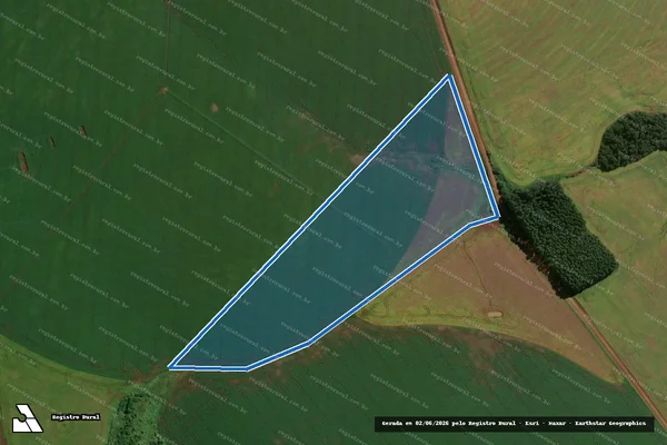 Imagem de satélite de Granja Céu Azul ? Agricultura e Pecuária - Gleba 06 em São Miguel das Missões - RS