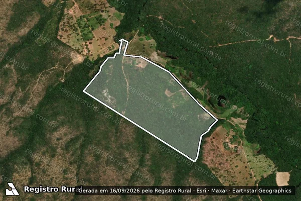 Imagem de satélite de Lote 61 Gleba 02 - Projeto de Assentamento Dois de Junho - Parte 1 em Olhos-d'Água - MG