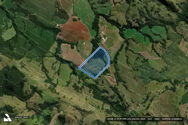Imagem de satélite de FAZENDA PRIMAVERA - Matrícula 1001 em Reserva - PR