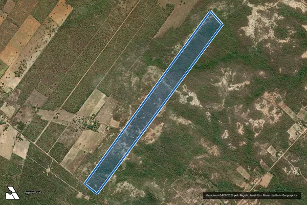 Imagem de satélite de PA FAZENDA PALHEIROS - LOTE 239 - Parte 1 em Açu - RN
