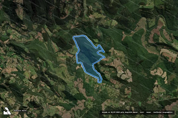 Imagem de satélite de Bloco Sertãozinho – Linha Gruta em Concórdia - SC