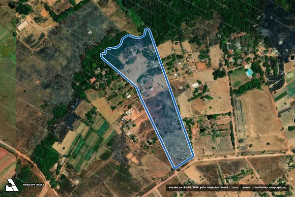 Imagem de satélite de GLEBA Nº 03, LOTE 353, PICAG - Parcela 1 em Brasília - DF
