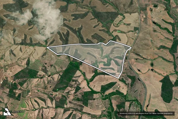 Imagem de satélite de FAZENDA OITEIRO BONITO - GLEBA 01 em Nossa Senhora da Glória - SE