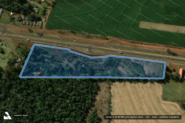 Imagem de satélite de Lote 5-A, Gleba 4, Colônia M São João e Esperança, - Parte 1 em Cascavel - PR
