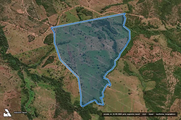 Imagem de satélite de FAZENDA BARREIRO - Gleba 003 em Barrolândia - TO