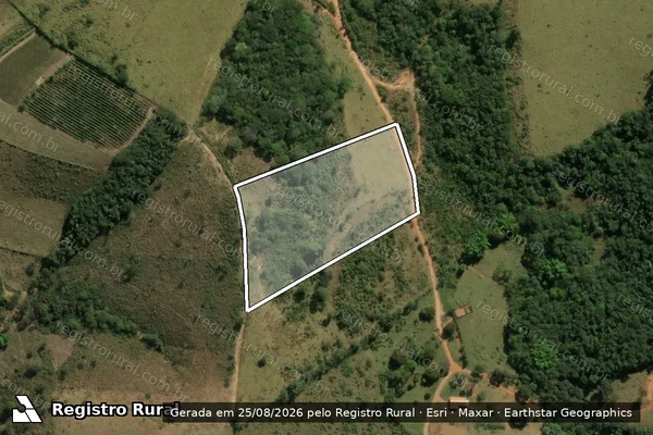 Imagem de satélite de Fazenda Serra, lugar denominado Palhinha - Parte 5 em Capitólio - MG