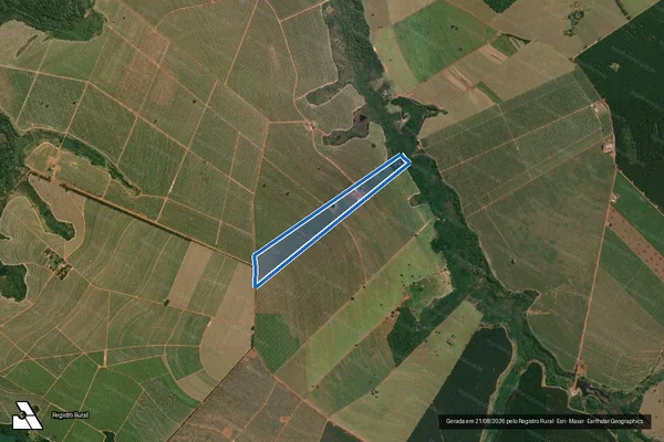 Imagem de satélite de Fazenda Boa Vista - Parcela 1 em Santa Cruz do Rio Pardo - SP
