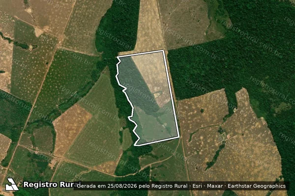 Imagem de satélite de LOTE 27, GLEBA 06, PA MACHADINHO - Lote 27 em Machadinho D'Oeste - RO