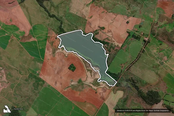 Imagem de satélite de Estânca Vó Rita - Barragem em Maçambará - RS