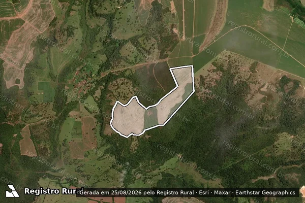 Imagem de satélite de FAZENDA CRUZEIRO DO SUL - GLEBA 1 - GLEBA 01D em Uberaba - MG