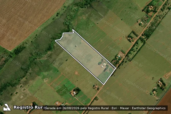 Imagem de satélite de ASSENTAMENTO PRO-RURAL (CAMPO VERDE) ? LOTE 18 - Parte 1 em Paranhos - MS