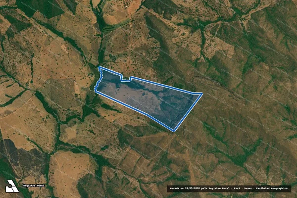 Imagem de satélite de Fazenda Miés ou Mieje - Parcela 01 em Campinorte - GO
