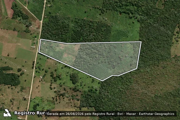 Imagem de satélite de Projeto de Assentamento Tamarineiro II ? Norte - Lote 18 em Corumbá - MS