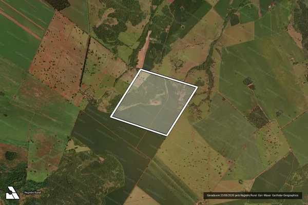 Imagem de satélite de FAZENDA SANTO ANTONIO II - Parte 1 em Terenos - MS