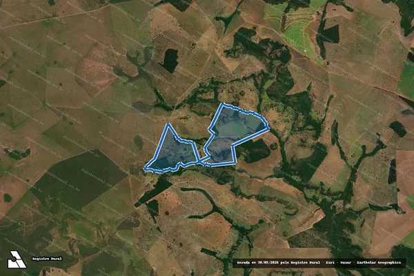 Imagem de satélite de FAZENDA BELA VISTA - Parte 1 em Aporé - GO