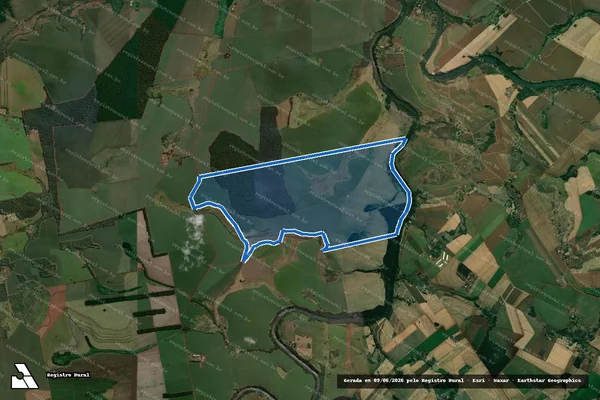 Imagem de satélite de FAZENDA GUAIUVIRA - Gleba A em Santa Mariana - PR