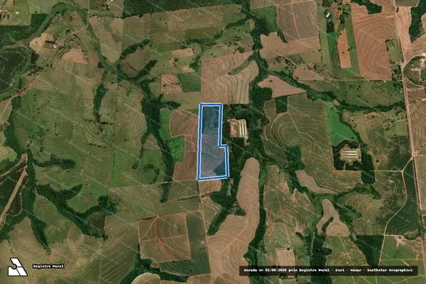 Imagem de satélite de Lote nº 123-R-2 - Parcela 1 em Moreira Sales - PR