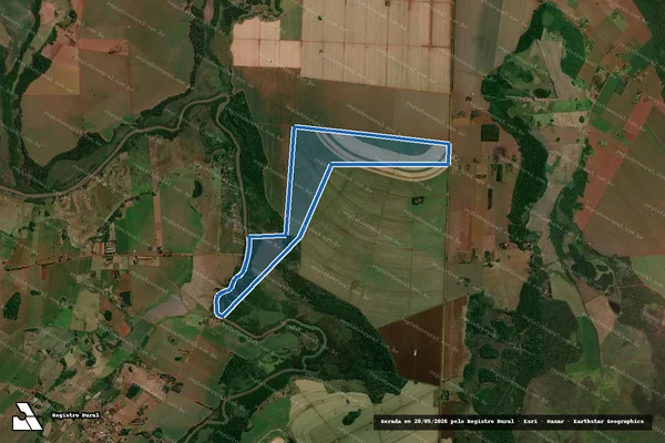 Imagem de satélite de Fazenda Segredo-Parte 1 - Fazenda Segredo-Parte 1 B em Rio Brilhante - MS