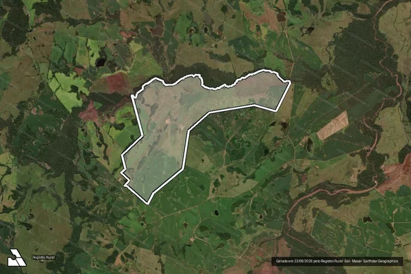 Imagem de satélite de Fazenda Espinilho - Gleba C em Caçapava do Sul - RS