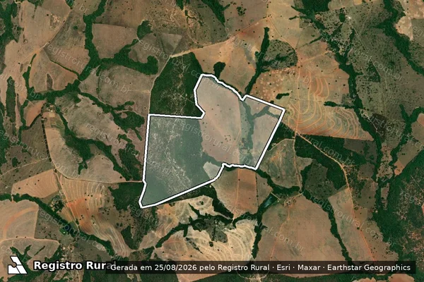 Imagem de satélite de FAZENDAS CACHOEIRINHA PAQUINHA E BOCAINA - GLEBA 5 em Caldas Novas - GO