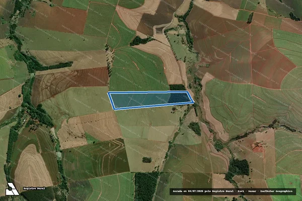 Imagem de satélite de FAZENDA SÃO PEDRO - GLEBA A em Bernardino de Campos - SP