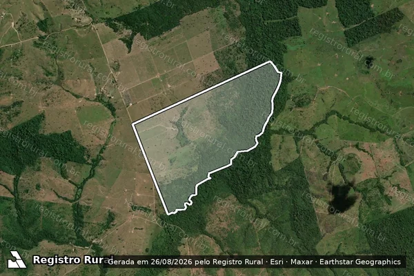 Imagem de satélite de FAZENDA CAFÉ COM LEITE - FAZ. CAFÉ COM LEITE em Bom Jesus do Tocantins - PA