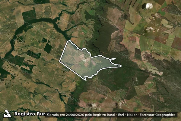 Imagem de satélite de FAZENDA ALVORADA - Parcela 1 em Rio Verde de Mato Grosso - MS