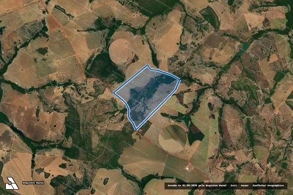 Imagem de satélite de FAZ. SÃO JUDAS TADEU LOTE 02 - Parte 1 em Matrinchã - GO