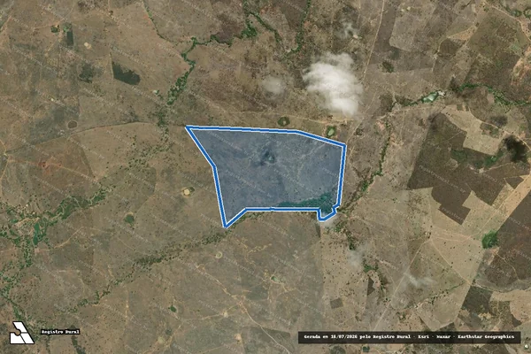 Imagem de satélite de FAZENDA PÉ DO MORRO - Parte 1 em Maracás - BA