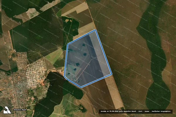 Imagem de satélite de FAZENDA PALMARES II - Fazenda Palmares II ? Matríc. 10.358 em Comodoro - MT