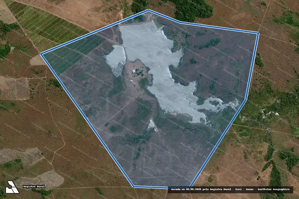 Imagem de satélite de FAZENDA SAO JOSE LOTE-255 LOTEAMENTO ITAIPAVAS - 001 em Floresta do Araguaia - PA