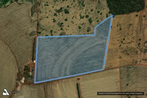 Imagem de satélite de FAZENDA SÃO BENEDITO II - Parte 1 em Santa Vitória - MG