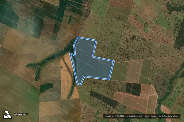 Imagem de satélite de FAZENDA SUCURI - PARTE 1 em Limeira do Oeste - MG